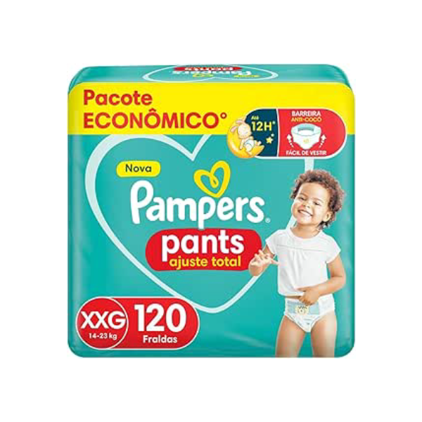 Pampers Fralda Calça Premium Care Ajuste Total, 1 Unidade