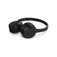 Headphone Philips bluetooth on-ear com microfone e energia para 15 horas na cor preto TAH1108BK/55