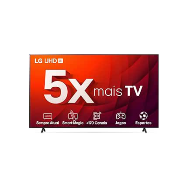 Smart TV 50" 4K LG UHD ThinQ AI 50UR8750PSA HDR Bluetooth Alexa Google Assistente Airplay2 3 HDMI