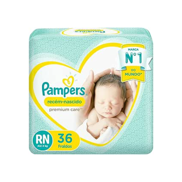 Fralda Pampers Premium Care RN - 36 fraldas