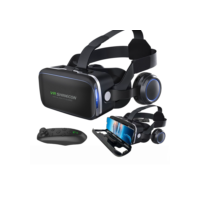 Óculos Vr Realidade Virtual 3d Com Fone De Ouvido Com Controle