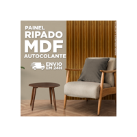 Painel Ripado Autocolante MDF 45x11cm – Kit com 20 Placas para Revestimento de Parede
