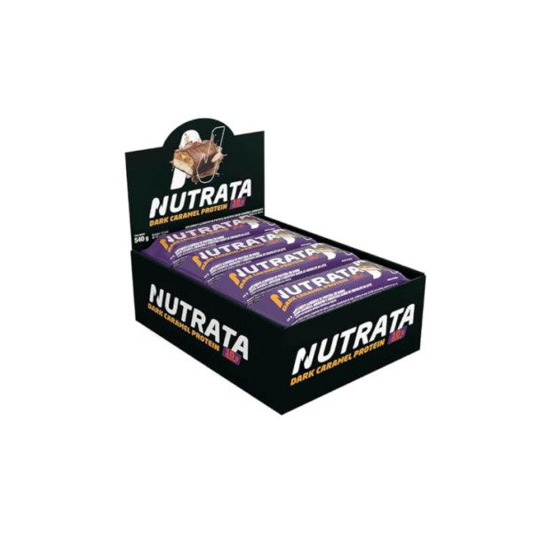 Nutrata Caramel Protein Display (12 unid. 45g), Dark Caramel, Nutrata