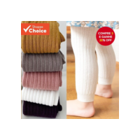 Leggings Aconchegantes De Algodão Penteado Com Nervuras Para Bebês Meninas E Meninos , Perfeitas Primavera Outono (0-6 A