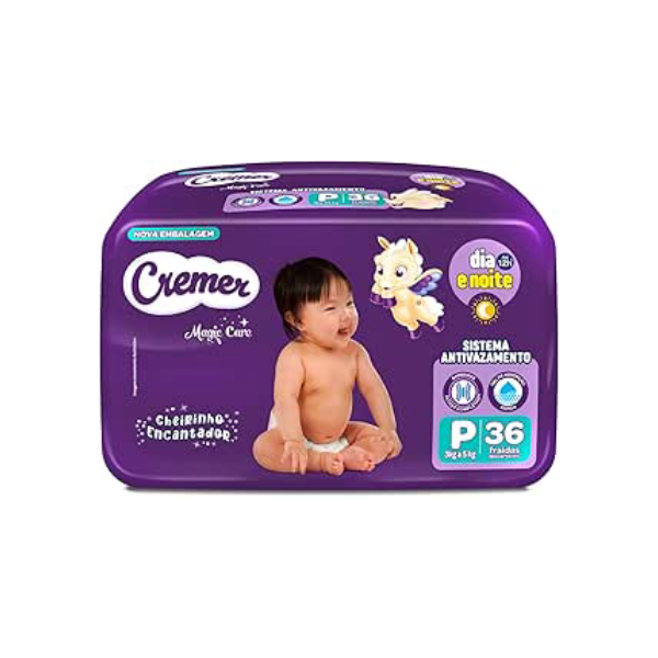 Fralda Cremer Econômica P 36 Unidades