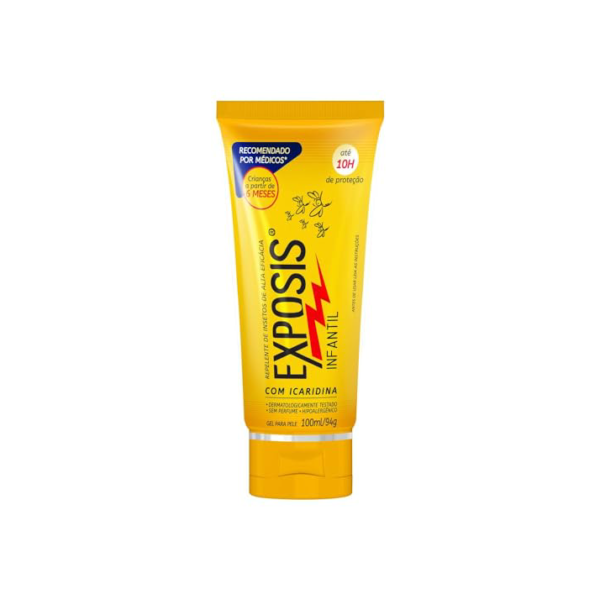 Exposis Infantil, Repelente com Icaridina, Protege por Até 10h, Gel 100ml