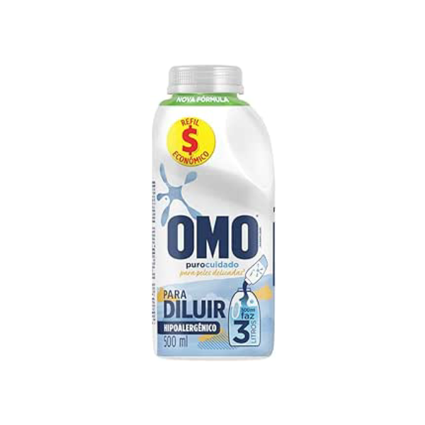 OMO Puro Cuidado - Sabão Líquido Refil 500Ml