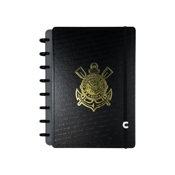 Caderno Inteligente, A5, 155 X 22 mm, Corinthians Fiel, 80 folhas, Caderno Inteligente,