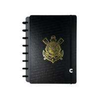 Caderno Inteligente, A5, 155 X 22 mm, Corinthians Fiel, 80 folhas, Caderno Inteligente,