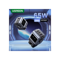 UGREEN-Robô Design PD Carregador Rápido, GaN Carregador, 65W, PPS, PD3.0, iPhone 15, 14, 13, Xiaomi, Laptop, Macbook, Novo
