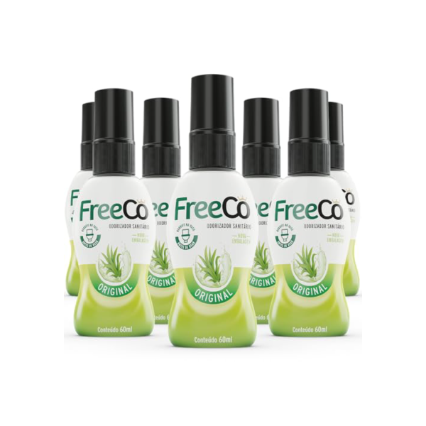 Freecô Bloqueador De Odores Sanitários - Original 60ml Pack com 12 unidades