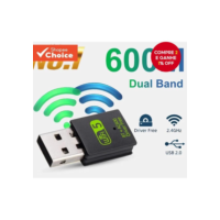 Novo Adaptador USB WiFi Bluetooth 600Mbps Banda Dupla 2.4/5Ghz Receptor De Rede Sem Fio Mini Dongle Wi-Fi