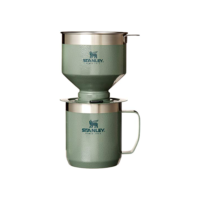 Kit cafeteira e xícara Stanley The Camp Pour Over, filtro de aço inoxidável