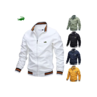 Homens Moda Moda Moda Casual Casaco Esportivo Exterior Casaco Esportivo Primavera Outono Motocicleta Militar
