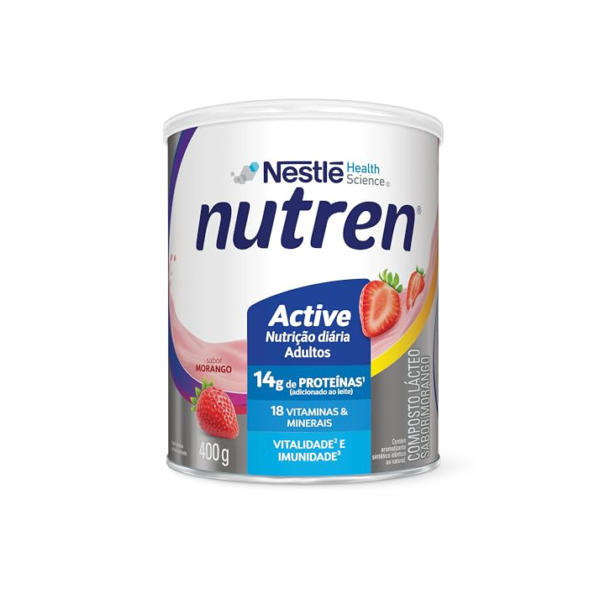 Nutren Suplemento Alimentar Active Morango 400G