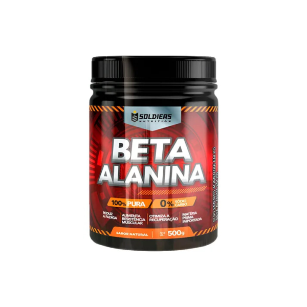 Beta Alanina Pura 500g Soldiers Nutrition Treino Performance Força