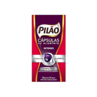 Café Pilão Intenso Lungo 08, caixa com 10 Cápsulas de alumínio