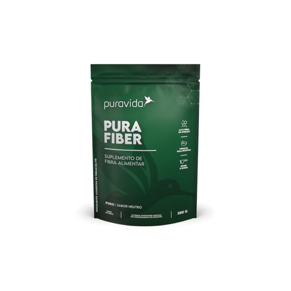Puravida Suplemento de fibra alimentar Pura Fiber 250G