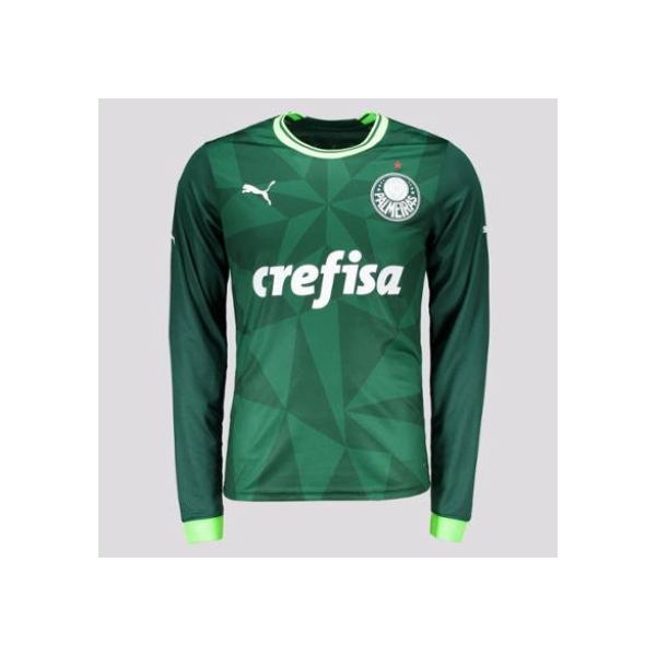 Camisa Puma Palmeiras I 2023 Manga Longa - Verde