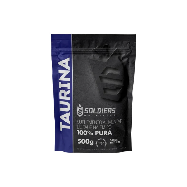 Taurina 500g 100% Pura Soldiers Nutrition