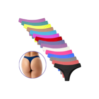 Kit 15 Calcinha Fio Dental Algodão Kyron Lingerie Básica