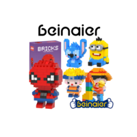 Brinquedos educativos de montagem para crianças compatíveis com blocos de construção Lego Boneca de desenho animado