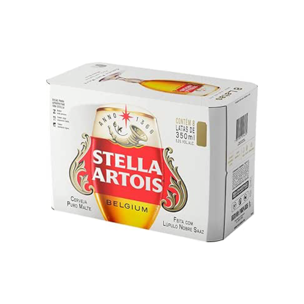Pack de Stella Artois Sleek 350ml, 8 Unidades