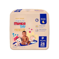 Turma da Mônica Baby Premium Jumbo P 26 Unidades