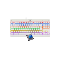 Redragon, K568W-R (PT-BLUE), Teclado Mecânico Gamer Dark Avenger, Rainbow Switch, Branco Lunar White