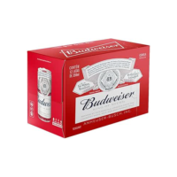 Pack Cerveja Budweiser American Lager Sleek 350ML - 12 Unidades