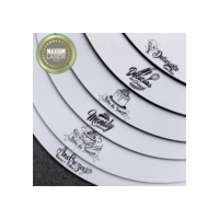 Kit 10 Cake Board Personalizado com Logo MDF Branco 3mm Confeitaria Tabuleiro