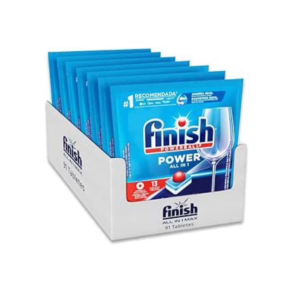 Detergente para Lava Louças em tabletes Finish Embalagem Econômica com 91 tabletes Powerball