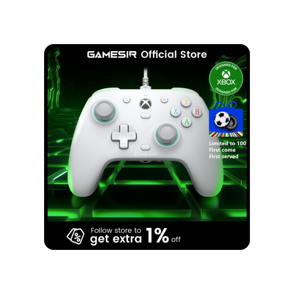 Controlador prendido do jogo do Gamesir-g7 se, gamepad para a série x do xbox, série s, xbox um, com efeito do salão, joystick