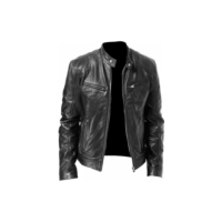Jaqueta Casual De Couro Masculina Blusa Casaco Moto Promoção