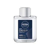 NIVEA MEN Loção Pós Barba Deep 100ml - Atua na recuperação da pele, ação antibacteriana, fórmula com carvão ativado, textura líquida