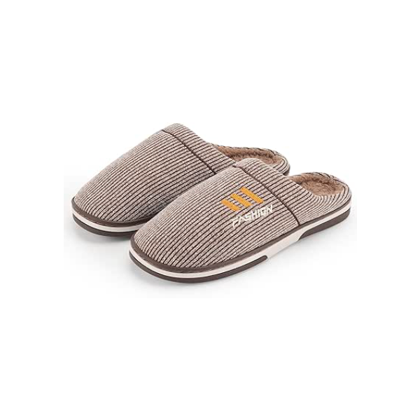 Chinelos Quentes de Pelúcia para Homens com Solado Antiderrapante - Super Confortáveis e Duráveis, Presente Aconchegante para Homens, Pai e Namorado