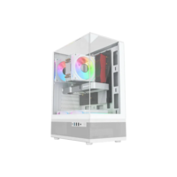 Gabinete Gamer Liketec Kingdom Snow Mid Tower Vidro S/ Fans