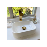 Cuba Pia De Apoio Retangular 36x27cm Para Banheiro Lavabo Lótus Beltempo