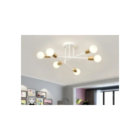 Luz De Teto Decorativa Moderna Com 6 Cabeças