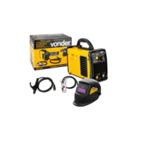 Máquina Solda Inversora 120A Bivolt IM125 Eletrodo e TIG Com Máscara Escurecimento Automático Vonder