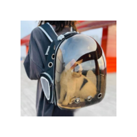 Mochila Astronauta Transparente Visão Passeio Respirável Para Gato Animais