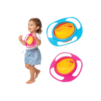 Potinho Pote Prato Mágico Giratório 360° Infantil GiroBowl Diversão Bebê Rotação