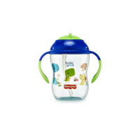 Copo de Treinamento com Canudo First Moments Blueberry Smoothie 270 ml Azul Fisher Price - BB1016
