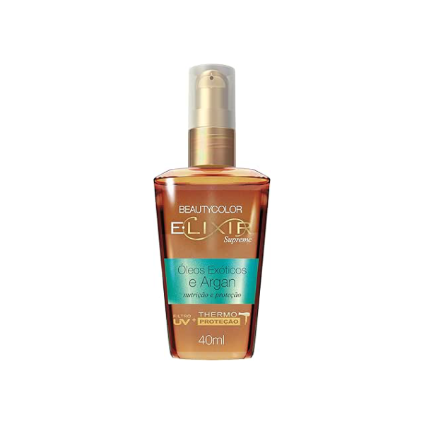 E.lixir Óleo Exóticos e Argan - Nutrição Intensa e Proteção Contra Danos - BEAUTYCOLOR - 40ml