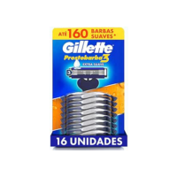 Gillette Aparelho de Barbear Prestobarba3, Barbear Rente Extra Suave, 16 Uds