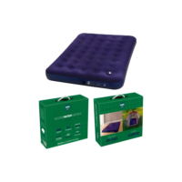 Colchão Inflável Casal com Inflador Embutido e Reparo Adesivo Mor Cor Azul-Marinho