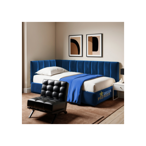 Cabeceira de Cama Box Formato em L Kit 60x20cm Retangular Estofada