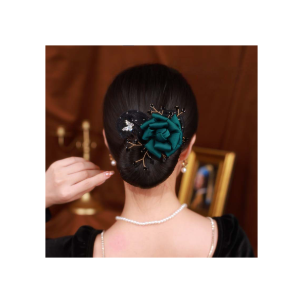 Acessórios De Tecido Fada Cabelo Rosa Verde Esmeralda Espumante Borboleta Twister Clip Moda Coreana Organza Mulher