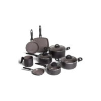 Jogo De Panelas Brinox Ceramic Life Smart Plus 8 Peças Preto