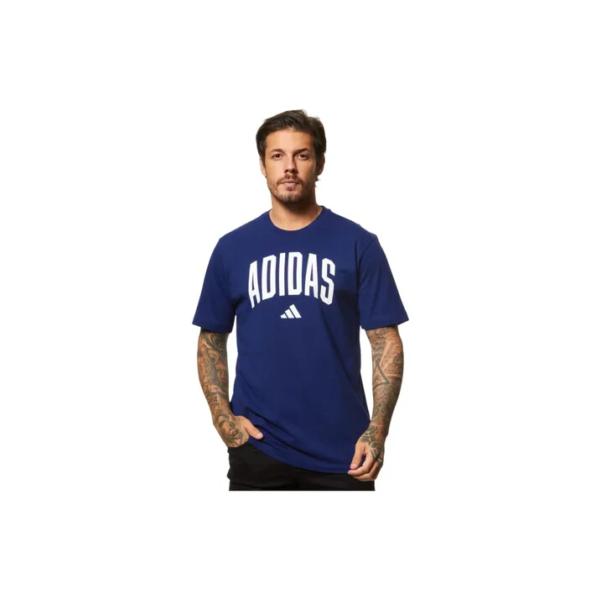 Camiseta Casual Masc Collegiate Lineage Em Algodão adidas